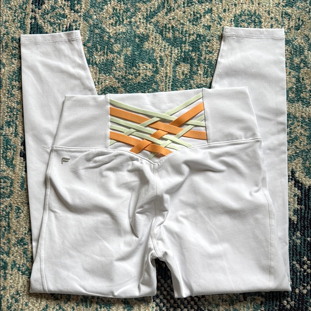 Fabletics White PowerHold Leggings